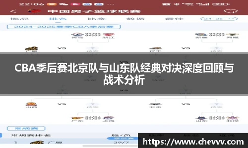 CBA季后赛北京队与山东队经典对决深度回顾与战术分析